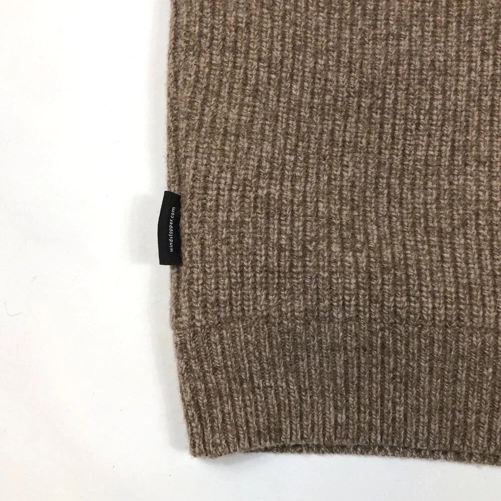 LL Bean Mens Merino Lambs Wool 1/4 Zip Windstopper Waterfowl Sweater Large Tall - Picture 8 of 11